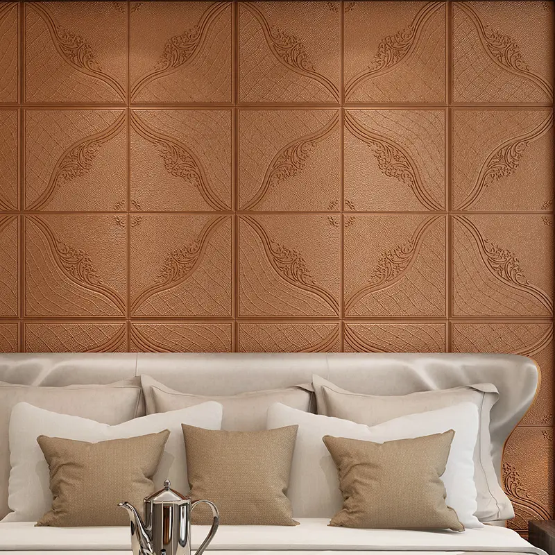 Pegatinas de pared para decoración del hogar, papel tapiz moderno 3d a prueba de sonido para dormitorio, 2021