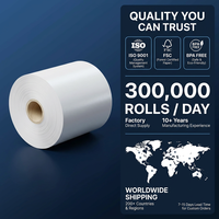 Papier thermique pour reçus de caisse, blanc, économique, en gros rouleaux, pour transfert thermique