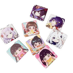 Pattern Makeup Mirror, Portable Folding Portable Mirror, <strong>Teenage</strong> Makeup Mirror Source Factory Wholesale - Product Image 2