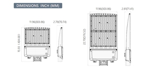 ETL 5-năm bảo hành IP65 ngoài trời đèn bài khu vực lắp đặt thiết bị chiếu sáng sân vận động bãi đậu xe Led Đèn Pha hộp giày ánh sáng - Product Image 6