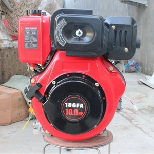 Moteur à essence monocylindre 4 temps refroidi par air 186FA 10,0 HP, démarrage au kick, pour utilisation en machinerie - Product Image 2