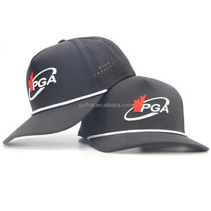 Gorra de Golf Personalizada con Logotipo Bordado en 3D, Impermeable, de Poliéster, con 5 Paneles, Gorras con Orificios Cortados con Láser, Gorra de Béisbol Deportiva de Alta Calidad - Product Image 1