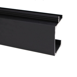 G Type Aluminum Alloy Cabinet Handle <b>Matte</b> <b>Black</b> 1.0 1.7mm Thick Bar Shape Minimalist Design For Cabinet <b>Doors</b> - Product Image 4