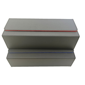 Tapis de jeu pliable en cuir PU, support de rangement personnalisé pour cartes premium, boîte de rangement pour cartes à collectionner avec fermeture magnétique - Product Image 3