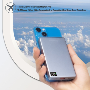 超薄型磁気ワイヤレスマグパワーバンク安全ポータブル充電器35W急速充電コンパクトポータブル10000mAhモバイルバッテリー - Product Image 4