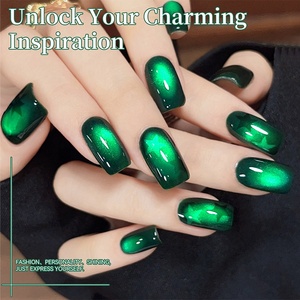 BORN PRETTY <span class=keywords><strong>Vernis</strong></span> à ongles magnétique vert chat 10 ml, vert foncé brillant, paillettes, <span class=keywords><strong>vernis</strong></span> à ongles en gel UV à faire tremper, <span class=keywords><strong>vernis</strong></span> à ongles œil de chat - Product Image 4