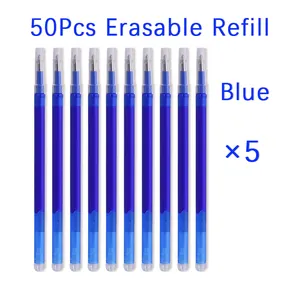 Erasable Pen Refill Replacement Large-capacity Ink 0.7mm Colors Erasable Gel Pen Washable Handle Office School Stationery