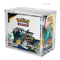 Boîte de protection pour boosters TCG en acrylique moderne, écologique, résistante aux UV à 99 %, avec fermeture magnétique ajustée et protection transparente