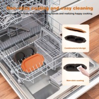 Four Micro-ondes Multifonction 2-en-1 et Friteuse à Œufs avec Poêle Cuisinière Braconnière pour Petits Déjeuners Sandwiches et Œufs