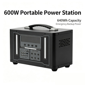 สถานีไฟฟ้าพกพา 600W 640Wh ระบบออฟกริด พลังงานแสงอาทิตย์ สำหรับตั้งแคมป์ เดินทาง ใช้ในบ้าน และเป็นเครื่องสำรองไฟ - Product Image 1