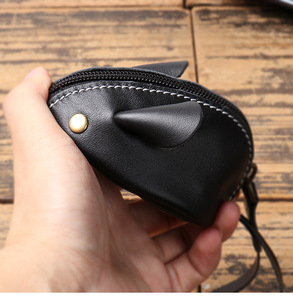 Sac à bandoulière vintage en cuir véritable pour enfants, fermeture éclair, design multifonctionnel, mini portefeuille en cuir de vachette de première qualité - Product Image 5