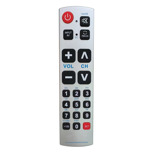 Télécommande universelle infrarouge A-TV2 OEM ODM, nouveaux boutons larges pour les seniors : facile à utiliser, apprenable. Idéal pour les téléviseurs et les décodeurs - Product Image 1