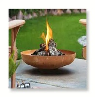 Boule de foyer décorative découpée au laser pour le camping, portable, pour l'extérieur, en acier résistant aux intempéries avec revêtement en poudre