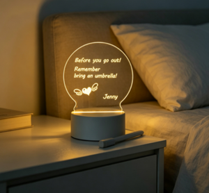 Lampe de table à lumière nocturne 3D à motif personnalisé, base de lampe rechargeable, lampe de décoration de bureau LED personnalisable pour la chambre à coucher - Product Image 3