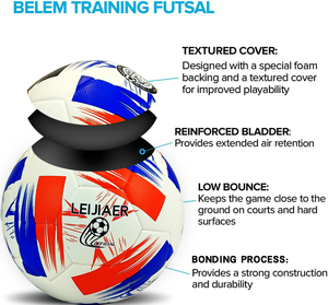 <span class=keywords><strong>Pallone</strong></span> <span class=keywords><strong>da</strong></span> Futsal Ufficiale LEIAJIER a Basso Rimbalzo, Misura 4, in PU, <span class=keywords><strong>Professionale</strong></span> per Interni, Ottima Aderenza, Personalizzazione OEM Disponibile - Product Image 2