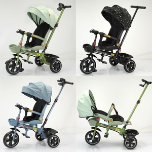 Faltbarer Vierrad-Leichtgewicht-Kinderwagen mit Drehfunktion und Zwei-Wege-Metallrahmen mit Ein-Knopf-Faltmechanismus - Product Image 3