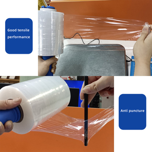 Xử lý Mini cuộn nhỏ Pallet Stretch Wrap phim với Dispenser <span class=keywords><strong>wrapper</strong></span> cho vật liệu đóng gói đóng gói - Product Image 3
