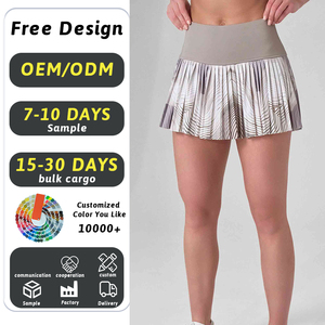 Custom Verstelbare Taille Bodycon Slim Fit Dames Tennisjurk Sportkleding Golf Dames Sport Rok - Product Image 1