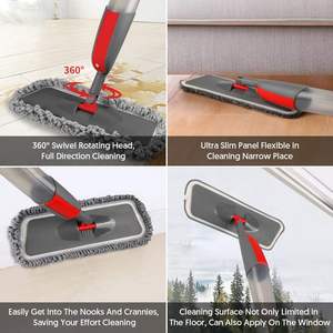 Uso Doméstico Comercial Microfibra Wet Dust <span class=keywords><strong>Mop</strong></span> 3X Reutilizável Almofadas Laváveis para Madeira Laminado Pisos <span class=keywords><strong>Spray</strong></span> <span class=keywords><strong>Mop</strong></span> para Eficaz - Product Image 5