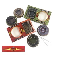 1g 2g 3g 5g 10g Großhandel Custom Round Metal Verpackungs behälter mit Fenstern Leere Dose 1 2 3 5 10g Safran Tin Box