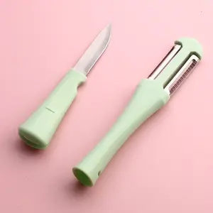 3 In 1 Kitchen Small Fruit Knife Tools Household Multifunctional Dual Head Scraper Fruit Peeler