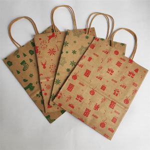 Bolsas de Regalo Navideñas de Papel Kraft para Dulces y Galletas para Niños, Decoración Navideña para Fiestas de Año Nuevo 2025 - Product Image 6