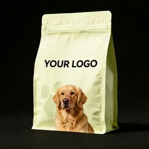 Bolsa de Fondo Plano con Cierre Hermético, Personalizable con Logotipo, de Plástico PE de Grado Alimenticio, para Envasado de Alimentos para Perros, Gatos y Mascotas - Product Image 2