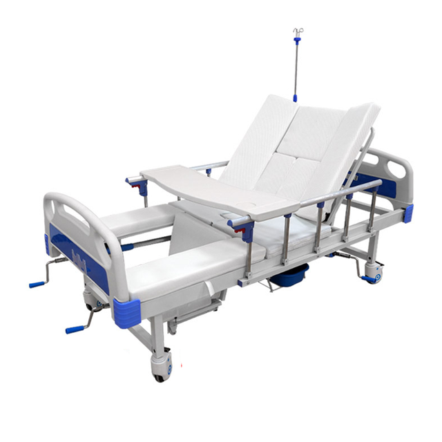 Manual Multi-Functional Turn Back Home Care Elderly Nursing Bed