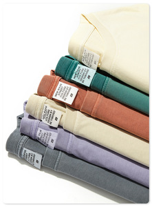 Fabricants de t-shirts MT2644, t-shirts personnalisés 100% coton 200 GSM, t-shirts à effet délavé, t-shirts surdimensionnés pour hommes - Product Image 4