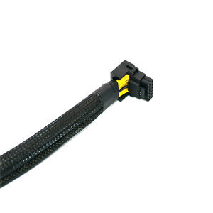 600W 90 degrés 12 + 4Pin à 16Pin câble d'alimentation PCIE 5.0 16Pin adaptateur d'alimentation 4080 4090 3090Ti <span class=keywords><strong>12VHPWR</strong></span> câble d'alimentation-30cm - Product Image 4