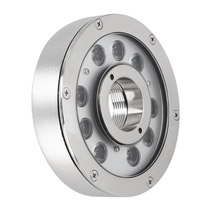 Luce ad Anello LED RGB DMX 316LSS 40W per Fontana da Giardino, Decorativa IP68, Sommergibile Subacquea con Effetto Acqua Danzante e <span class=keywords><strong>Musica</strong></span> in Acciaio Inox - Product Image 3