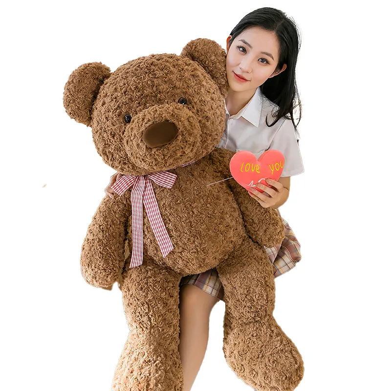 Anufacturer-oso de peluche para el Día de San Valentín, supergrande juguete de peluche de tamaño, 1 m