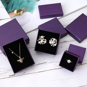 Custom Small Cardboard Kraft Paper <strong>Box</strong> with Foam Luxury Necklace Ring <strong>Earring</strong> Jewelry <strong>Gift</strong> Packing Boxes - Product Image 5