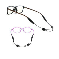 Cordon antidérapant personnalisé pour lunettes de sport, sangle réglable en silicone pour lunettes de soleil