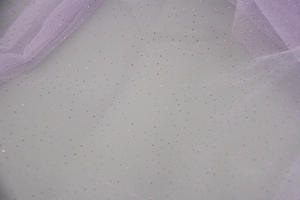 Tela de encaje de malla para vestido de novia y <span class=keywords><strong>baile</strong></span>, 100% nailon, brillante, dorado, brillante, con pegamento, polvo, tul, gran oferta - Product Image 6