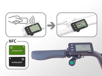 Vélo électrique 20 pouces à pneus larges, déverrouillage NFC, serrure numérique, moteur 48V500W, cadre en alliage, livraison rapide