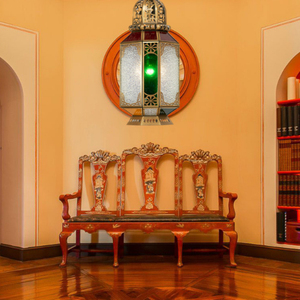 Lámpara colgante del sudeste asiático, candelabros antiguos, decoración tailandesa, SPA, salón de masajes, habitación, cola de pavo real, luces colgantes - Product Image 1