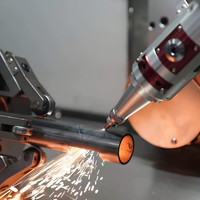 Machine de découpe laser à fibre Cypcut 20 kW 30 kW à quatre mandrins robuste et automatique pour tubes longs
