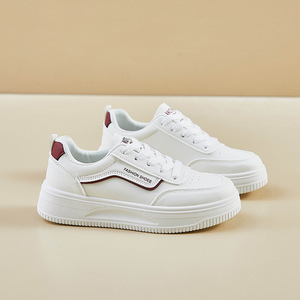 Baskets décontractées blanches pour femmes, nouvelles chaussures de sport style peinture à l'encre pour printemps, été, automne, avec tige en PU et semelle extérieure en caoutchouc AS-05 Breatha - Product Image 4