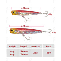 Umpan Pancing Tolure New Popper 160mm 65g Big Game Hard Plastic Poppers Umpan Trolling Jt Gt Umpan Pancing Keras