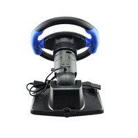 Volante de Carreras con Motor de Vibración Giratorio de 270 Grados, Palanca de Cambios y Botones Programables para PC//P4/P3