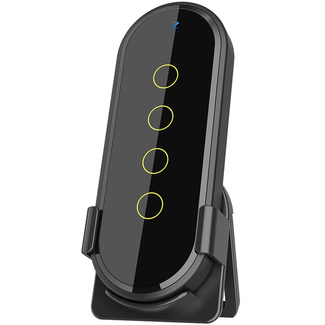 Tuya ZigBee Wireless Smart Home Scene Switch Light 4 Gang 12 Scene Touch Light Switch Remote Control Smart Life App