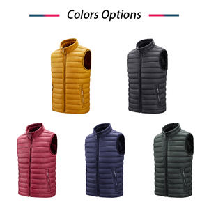 Gilet Invernale da <span class=keywords><strong>Uomo</strong></span> Personalizzabile con Logo, Giacca Senza Maniche Imbottita con Colletto - Product Image 3