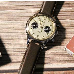 Montre mécanique chronographe d'aviation rétro de luxe en acier inoxydable, modèle Seagull St1901, pour homme, en stock, livraison gratuite, en vente - Product Image 3