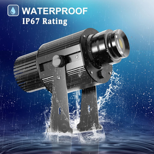 Lampu iklan proyektor Gobo Logo kustom lampu proyeksi luar ruangan berubah warna otomatis proyektor Led Selamat Datang - Product Image 2