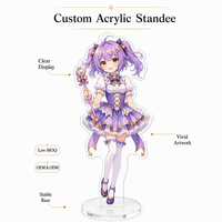 Figur Akrilik Kustom Transparansi Tinggi dengan Cetak Offset Definisi Tinggi untuk Dekorasi Otaku Akrilik Berkilau