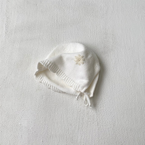 Romper Bayi Rajutan Musim Gugur dan Dingin untuk Anak Perempuan, Sweater Rajut Katun dengan Topi, Pakaian Bayi Manis - Product Image 4