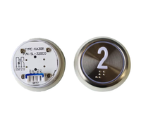 Bouton poussoir d'ascenseur en acier inoxydable de qualité 304 pour pièces d'ascenseur à commande tactile KONE Lift