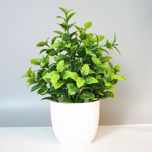 Lot de 4 plantes artificielles d'<span class=keywords><strong>eucalyptus</strong></span> durables, petites jardinières bleues, décoration intérieure pour salle de bain et salon - Product Image 5