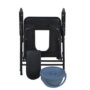 Foldable <b>commode</b> <b>chair</b> for the elderly, suitable for pregnant women, portable thickened toilet seat for middle-aged and - Product Image 1